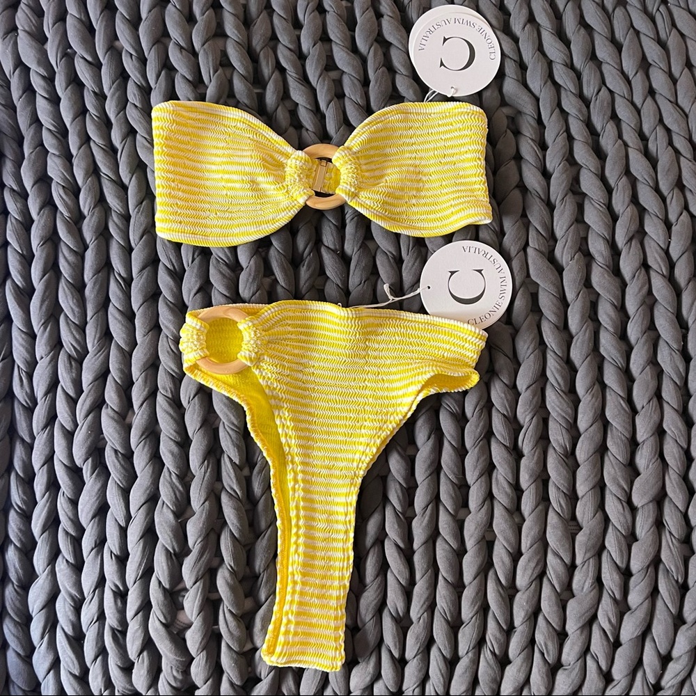 Cleonie Swim Bikini in Sunshine Stripe